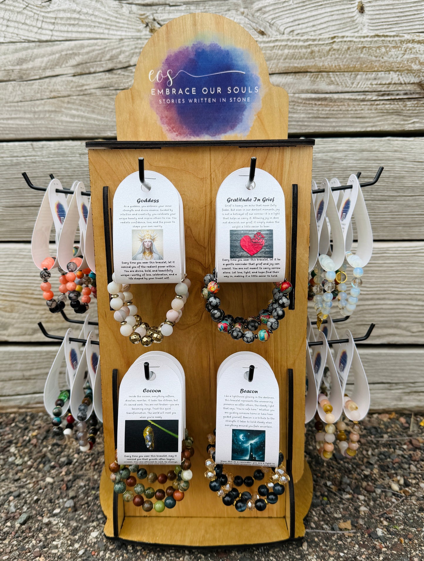 48-Capacity, 4-sided Spinning Bracelet Display