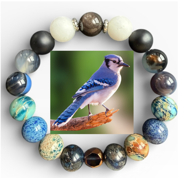 Blue Jay Bracelet | Bird & Nature Jewelry – Embrace Our Souls