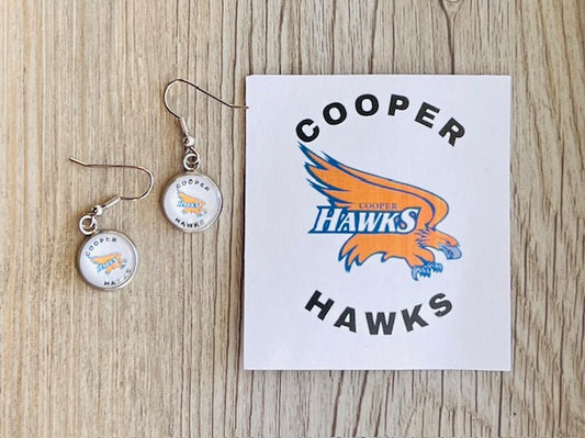 Robbinsdale Cooper Hawks Charm Earrings