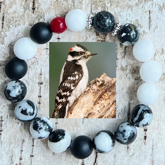 Downy WOodpecker Bracelet