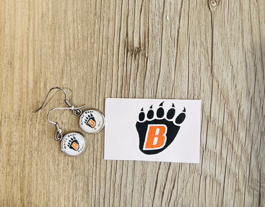 White Bear Lake Bears Charm Earrings