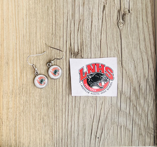 Lakeville North Panthers Charm Earrings