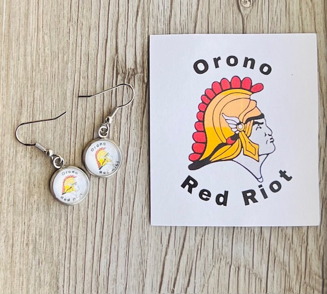 Orono Red Riot Charm Earrings