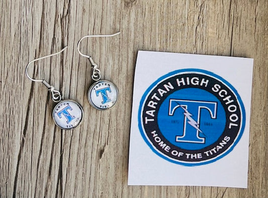 Tartan Titans Charm Earrings