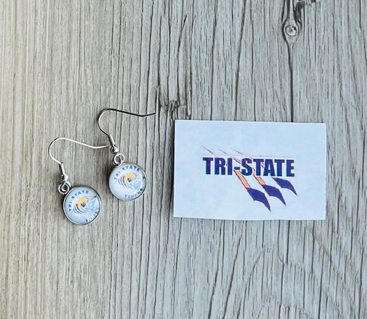 Tri-State Tigers Charm Earrings