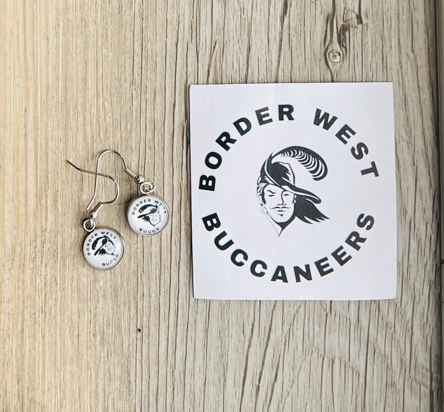 Border West Buccaneers Charm Earrings