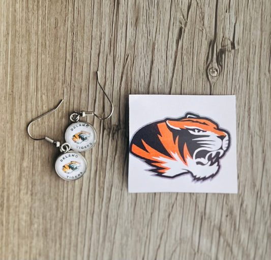 Delano Tigers Charm Earrings