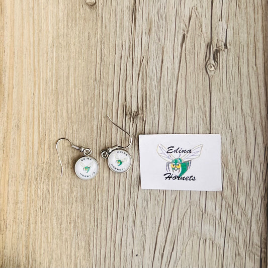 Edina Hornets Charm Earrings